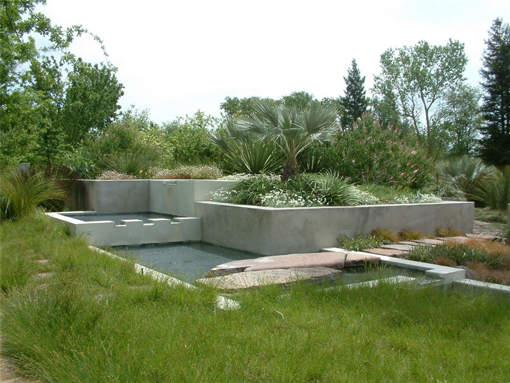 Raised Planter and Water Feature